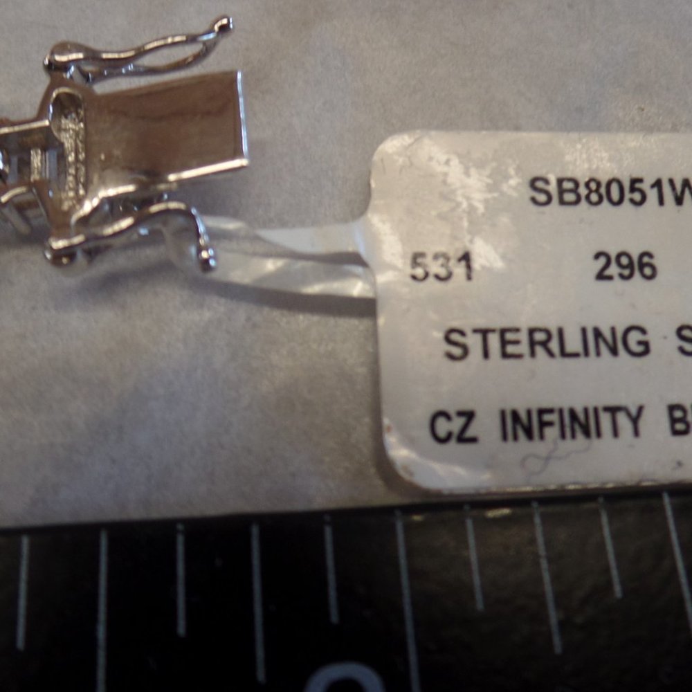 Tiara 9.25 Sterling Silver Infinity Bracelet NWT - Picture 7 of 14